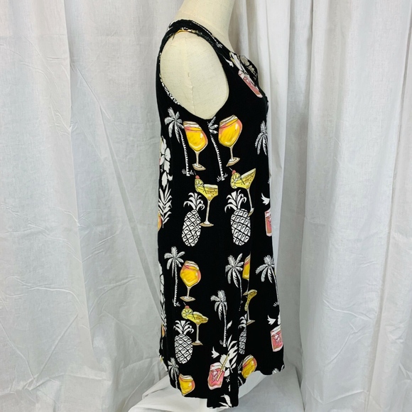 Womens Bamboo Traders Black Sleeveless Dress Med - Picture 5 of 8